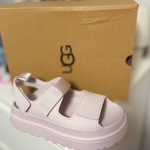 UGG Girls' Light Pink Platform Sport Sandal